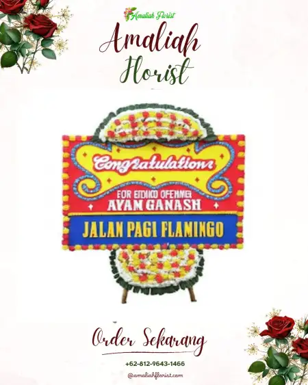 Sewa Papan Bunga Blater